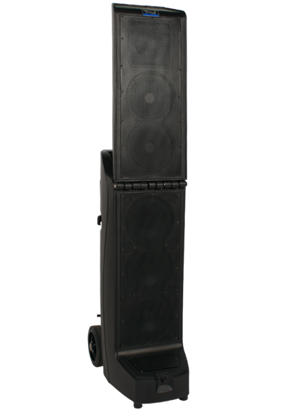WITH 130 DB OF CRYSTAL CLEAR SOUND COMBINED WITH A RATED POWER OUTPUT OF 400 WATTS AC/DC,